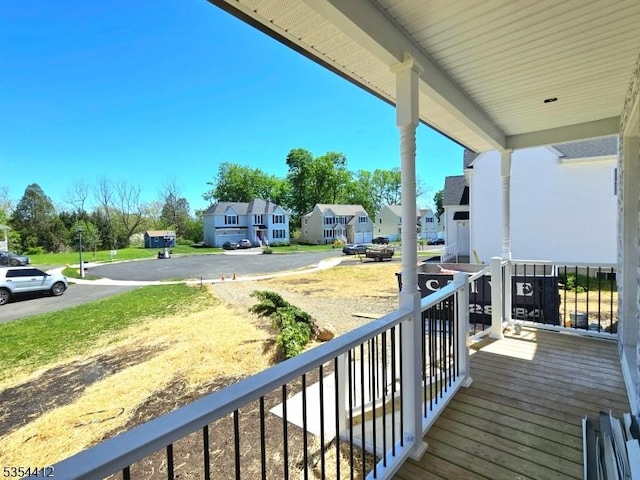 521 Parkwood Ct, Phillipsburg Town, NJ 08865 - wooden deck featuring a residential view
