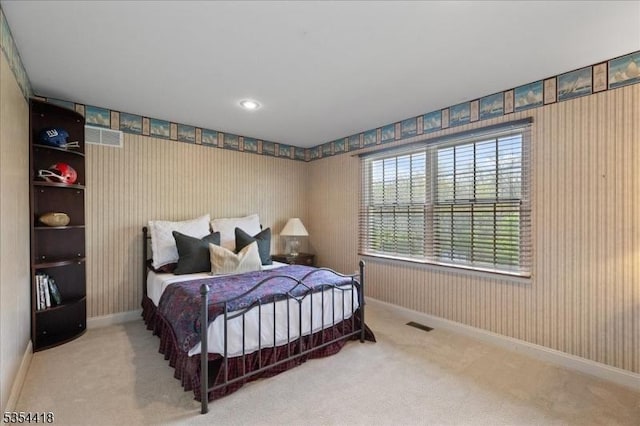 17 Hunters Path, Montgomery Twp, NJ 08558 - bedroom with carpet flooring, recessed lighting, baseboards, and wallpapered walls