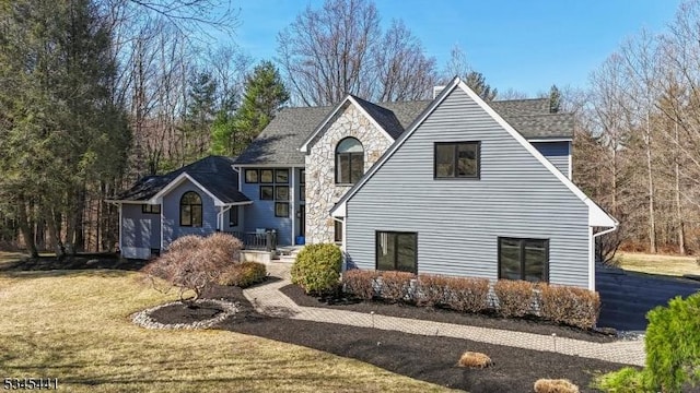 25 Hook Mountain Dr, Clinton Twp, NJ 08801 - view of front of property with a front lawn