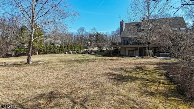 25 Hook Mountain Dr, Clinton Twp, NJ 08801 - view of yard featuring a wooden deck