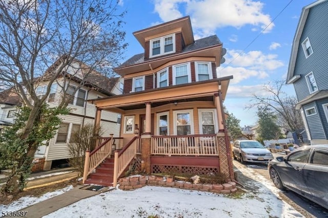 104 Riggs Pl, West Orange Twp, NJ 07052 - american foursquare style home with a porch