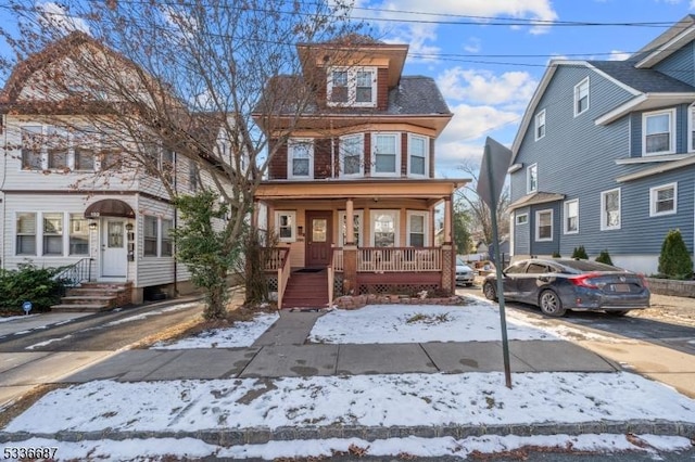104 Riggs Pl, West Orange Twp, NJ 07052 - view of front of house with a porch