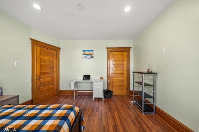 104 Riggs Pl, West Orange Twp, NJ 07052 - bedroom with baseboards, recessed lighting, and wood finished floors