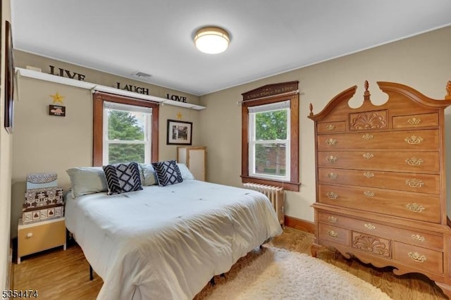 8 Katherine St, Denville Twp, NJ 07834 - bedroom with radiator heating unit and light wood-style flooring