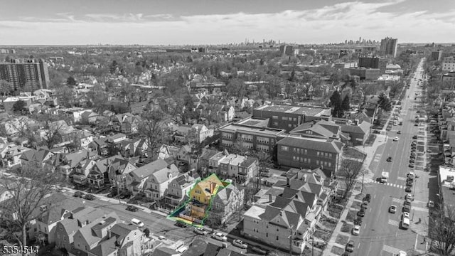 bird's eye view featuring a view of city