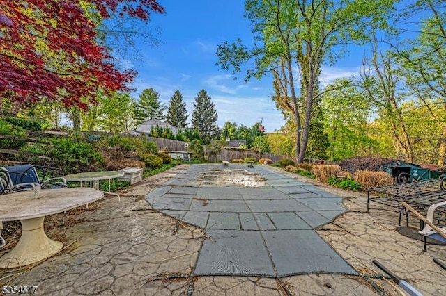 view of patio / terrace with a fenced backyard