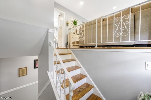 view of stairs