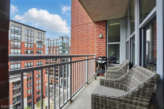 1125 Maxwell Ln Unit 908, Hoboken City, NJ 07030 - balcony with a city view