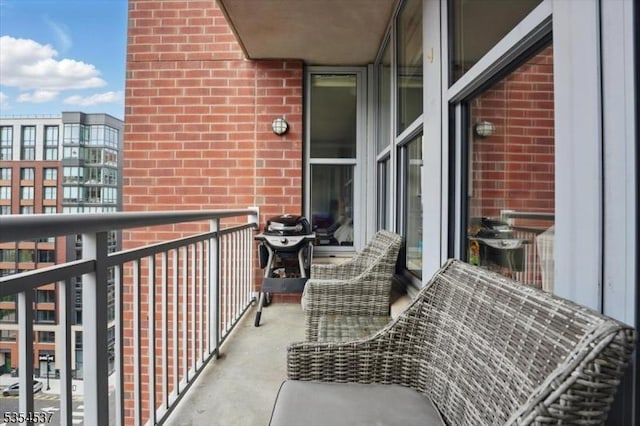 1125 Maxwell Ln Unit 908, Hoboken City, NJ 07030 - balcony with a grill