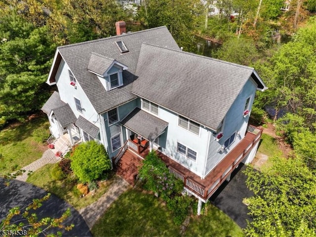 birds eye view of property