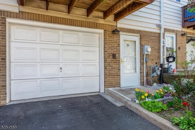 garage with driveway