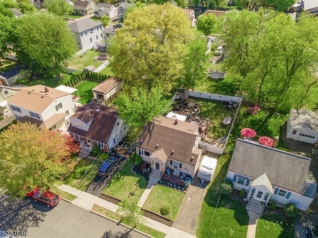 drone / aerial view featuring a residential view