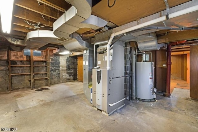 630 Ridgewood Rd, Maplewood Twp, NJ 07040 - unfinished basement featuring heating unit and gas water heater