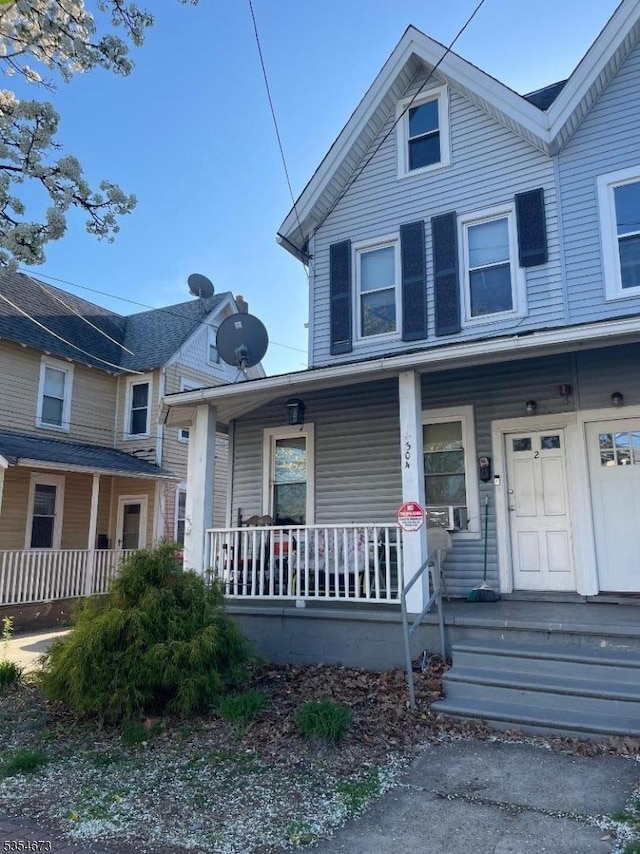 304 Burlington Ave, Delanco Twp, NJ 08075 - view of front of home with covered porch