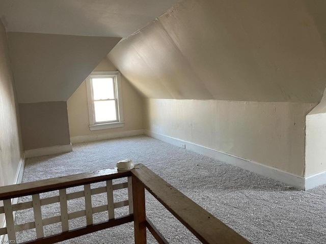 304 Burlington Ave, Delanco Twp, NJ 08075 - bonus room with carpet floors, baseboards, and lofted ceiling