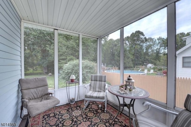 view of sunroom / solarium