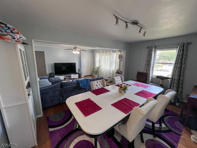 1263 Biscayne Blvd, Union Twp, NJ 07083 - dining space featuring ceiling fan and wood finished floors