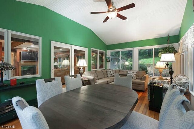 45 Furnace Rd, Chester Twp, NJ 07930 - sunroom / solarium with lofted ceiling, wood finished floors, and a deck