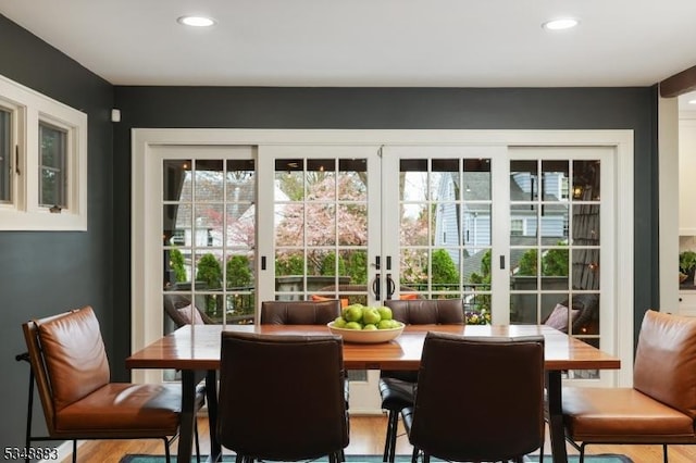 interior space featuring french doors