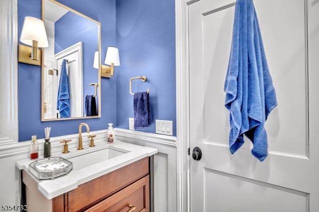 bathroom with vanity