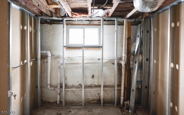 view of basement