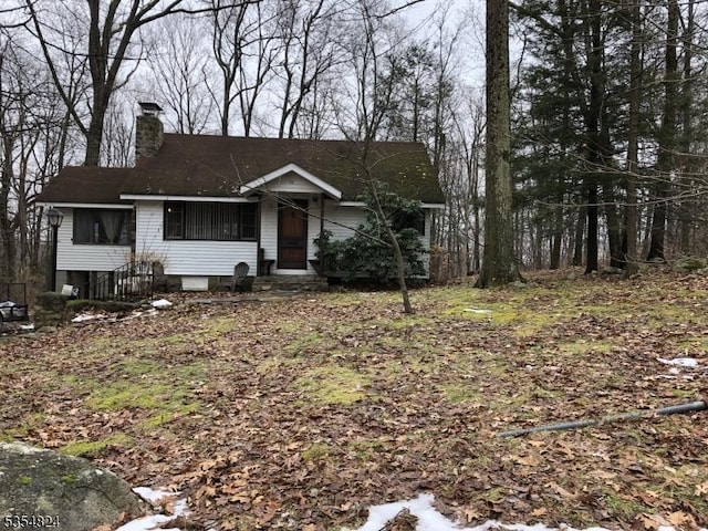218 Wawayanda Rd, Vernon Twp, NJ 07422 - view of front of home with entry steps and a chimney