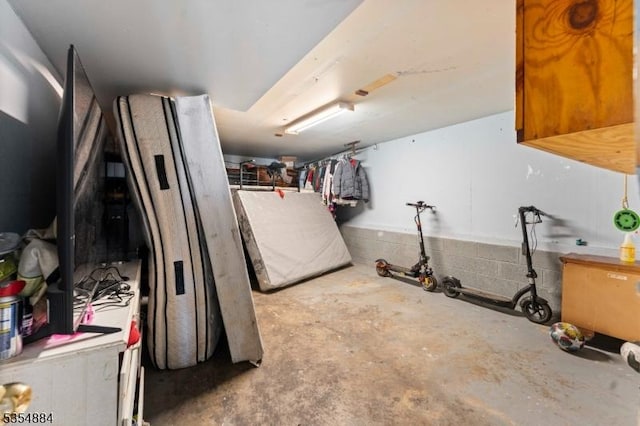 view of basement