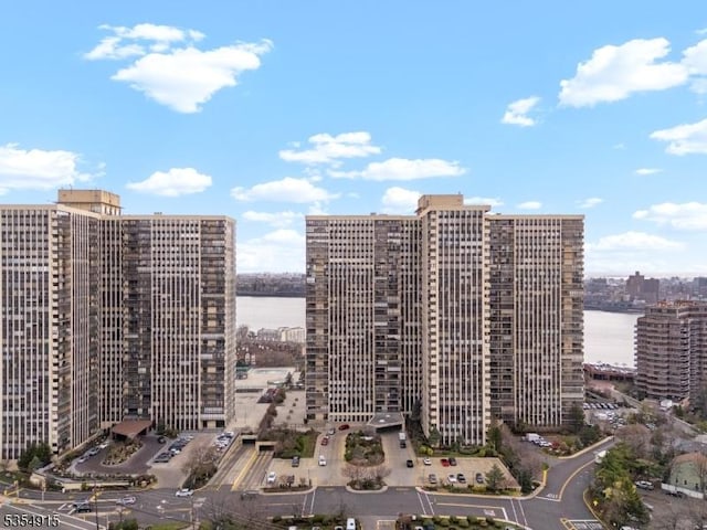 city view featuring a water view