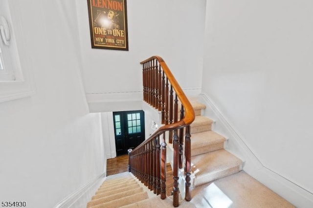 view of staircase