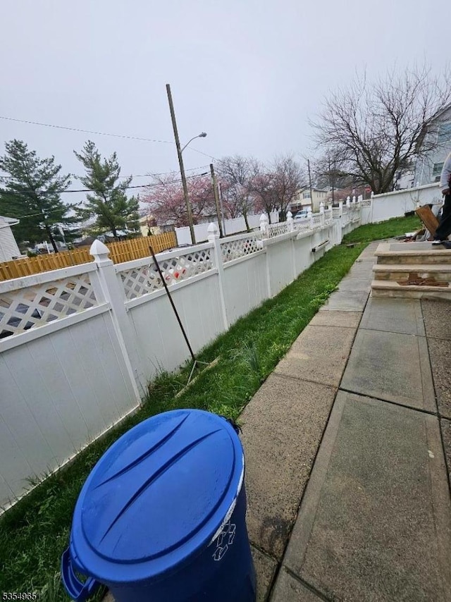 view of fenced yard