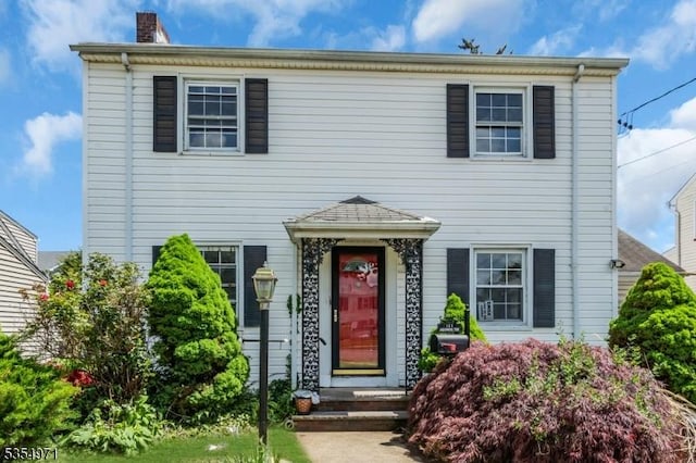 123 Robbinwood Ter, Linden City, NJ 07036 - view of front of house with a chimney