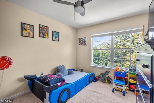8 Congress Ln, South River Boro, NJ 08882 - carpeted bedroom featuring baseboards, visible vents, and ceiling fan