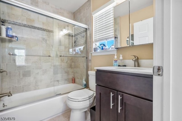 8 Congress Ln, South River Boro, NJ 08882 - full bath featuring vanity, combined bath / shower with glass door, and toilet
