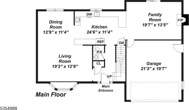 3 Grant St, Cranford Twp, NJ 07016 - home floor plan