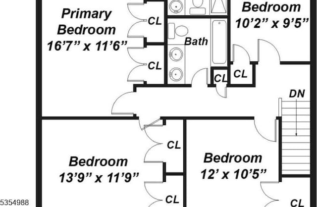 3 Grant St, Cranford Twp, NJ 07016 - property floor plan