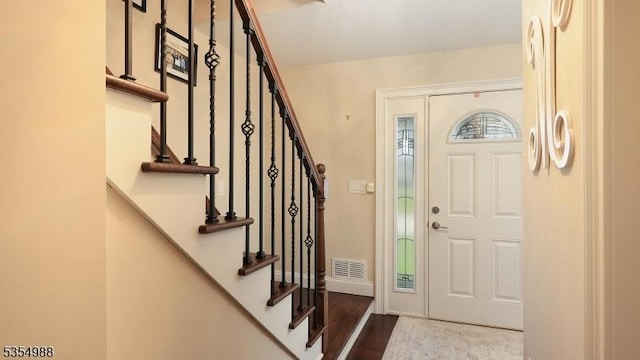 3 Grant St, Cranford Twp, NJ 07016 - entryway with wood finished floors and stairway