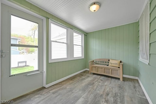 view of sunroom