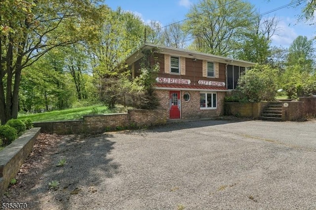 2 Woods End Rd, Parsippany-Troy Hills Twp, NJ 07950 - view of front of property featuring brick siding