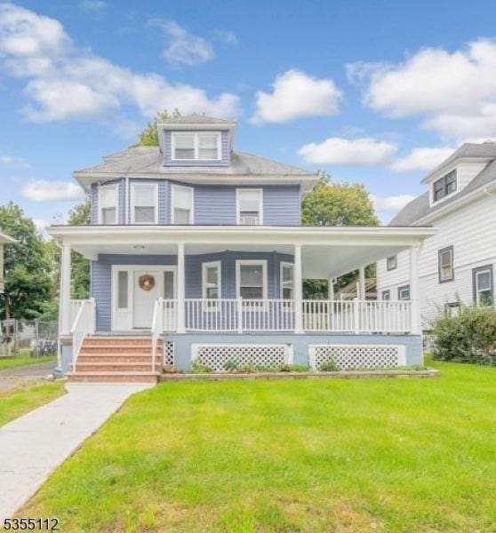 116 Sumner Ave, Plainfield City, NJ 07062 - traditional style home with a porch and a front yard