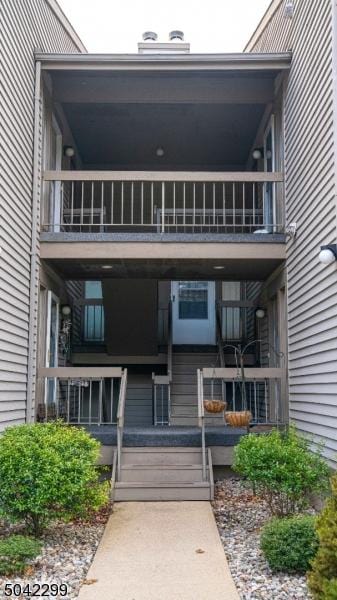 exterior space with a balcony