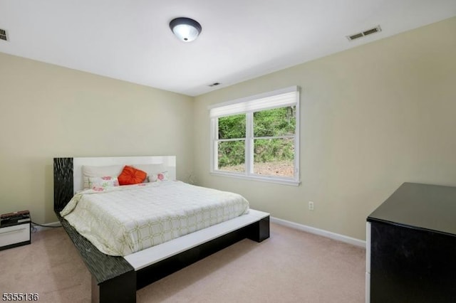 63 Twin Oaks Rd, Bridgewater Twp, NJ 08807 - bedroom with light carpet, baseboards, and visible vents
