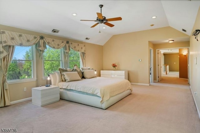 63 Twin Oaks Rd, Bridgewater Twp, NJ 08807 - bedroom featuring lofted ceiling, multiple windows, and visible vents