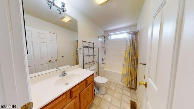 103 Race Track Cir, Montague Twp, NJ 07827 - full bathroom featuring toilet, vanity, and shower / bath combo with shower curtain