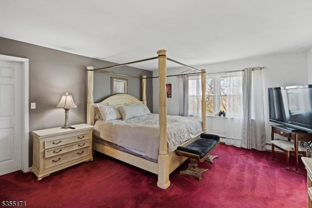581 Montgomery Rd, Hillsborough Twp, NJ 08844 - bedroom with dark colored carpet