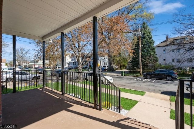 view of patio with covered porch