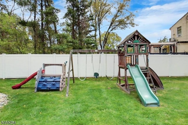 view of jungle gym