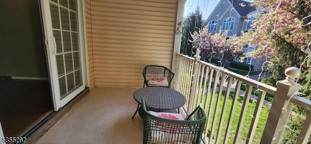view of balcony