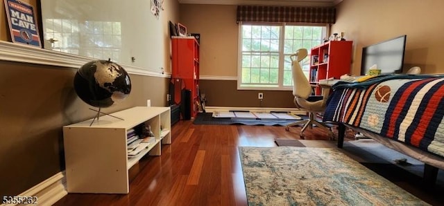 interior space featuring wood finished floors