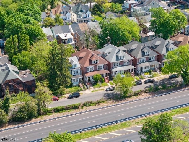 drone / aerial view featuring a residential view