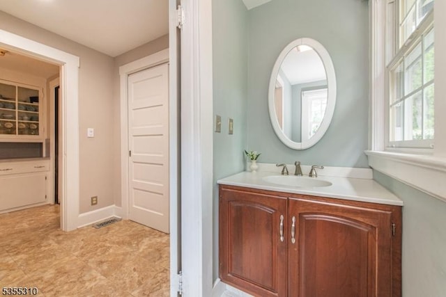 bathroom featuring vanity